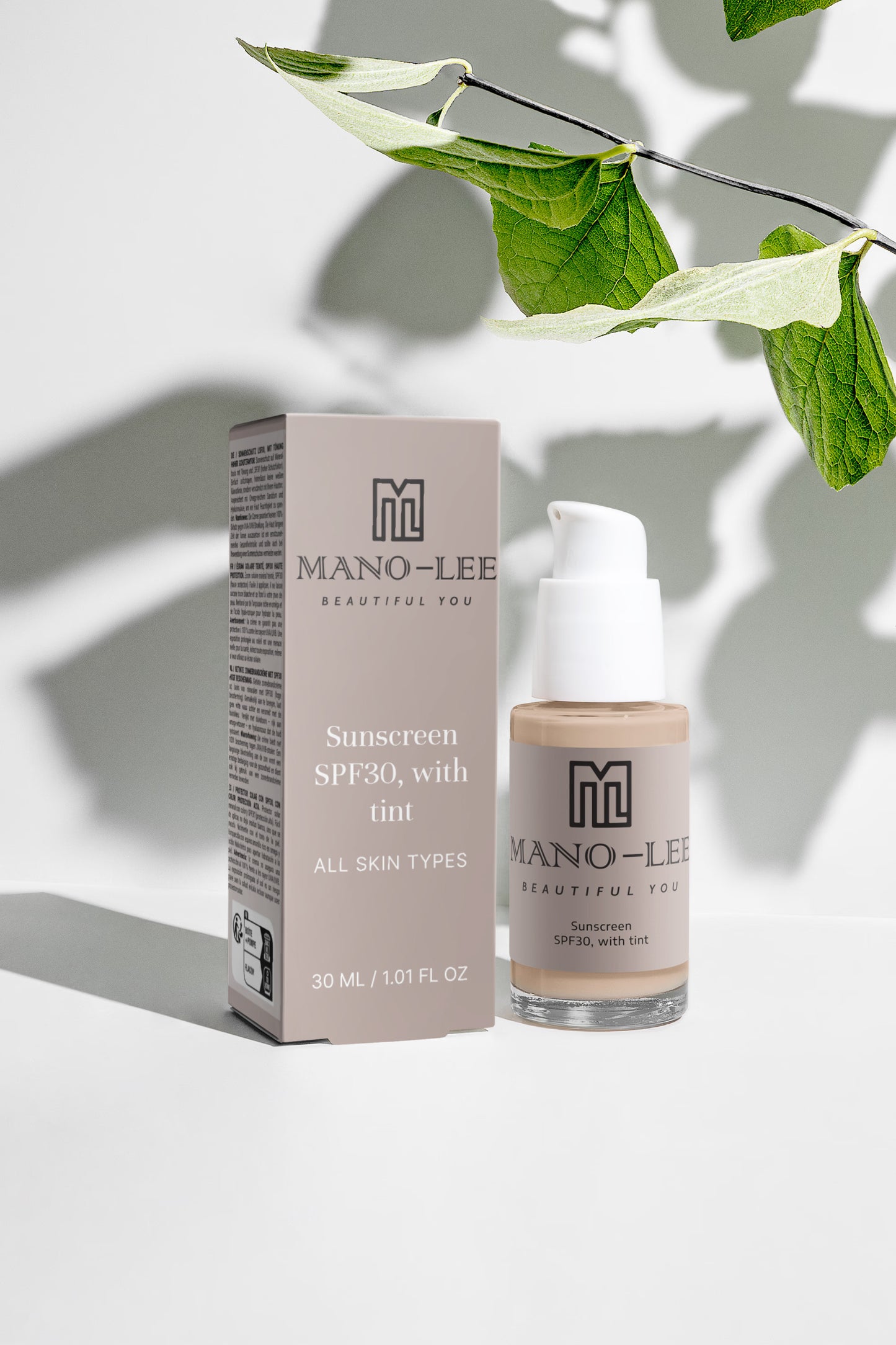 Sunscreen SPF30, with tint