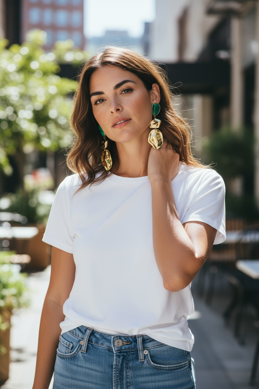 The Emerald Flow Earrings