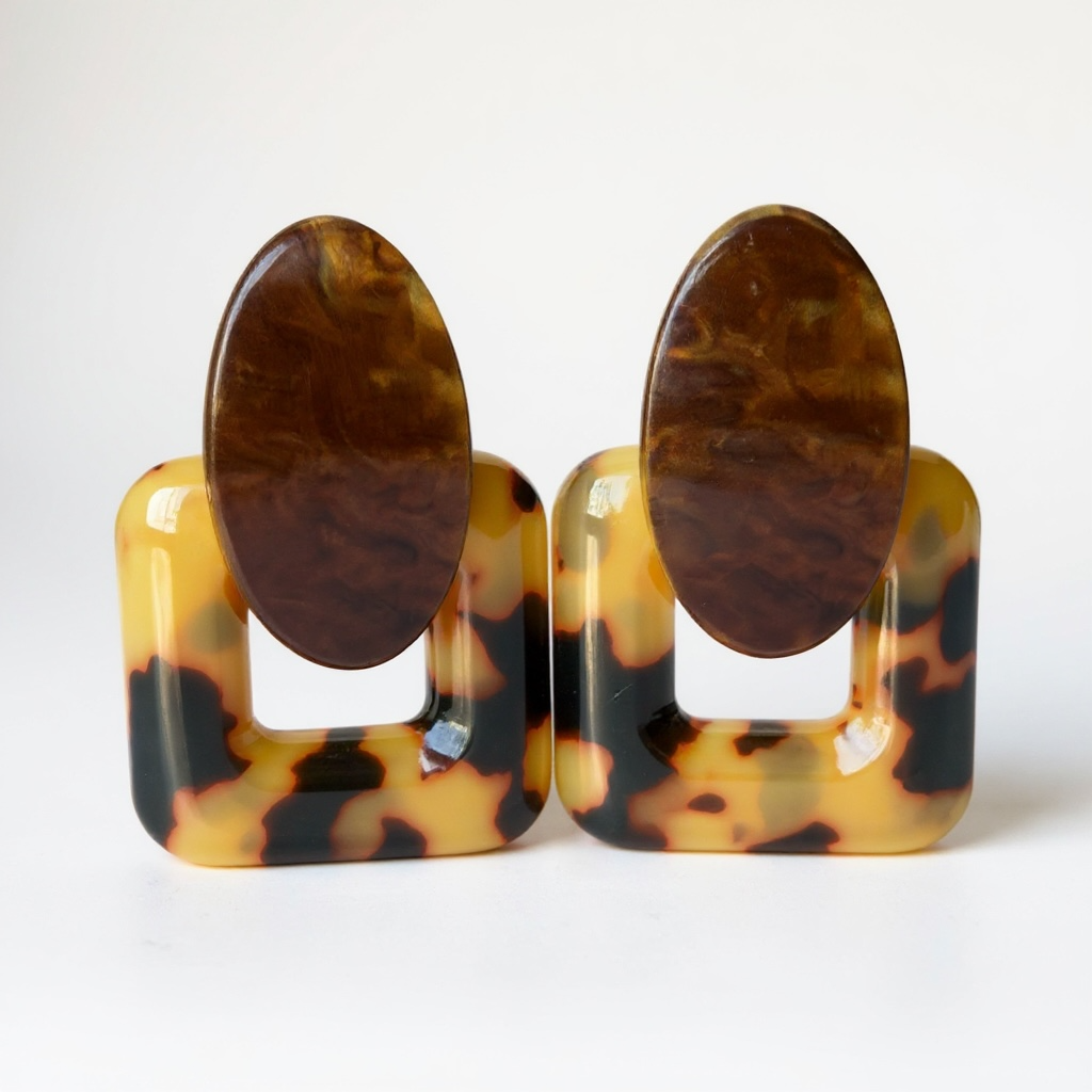 The Amber Muse Earrings - Bold. Timeless. Unapologetically chic.