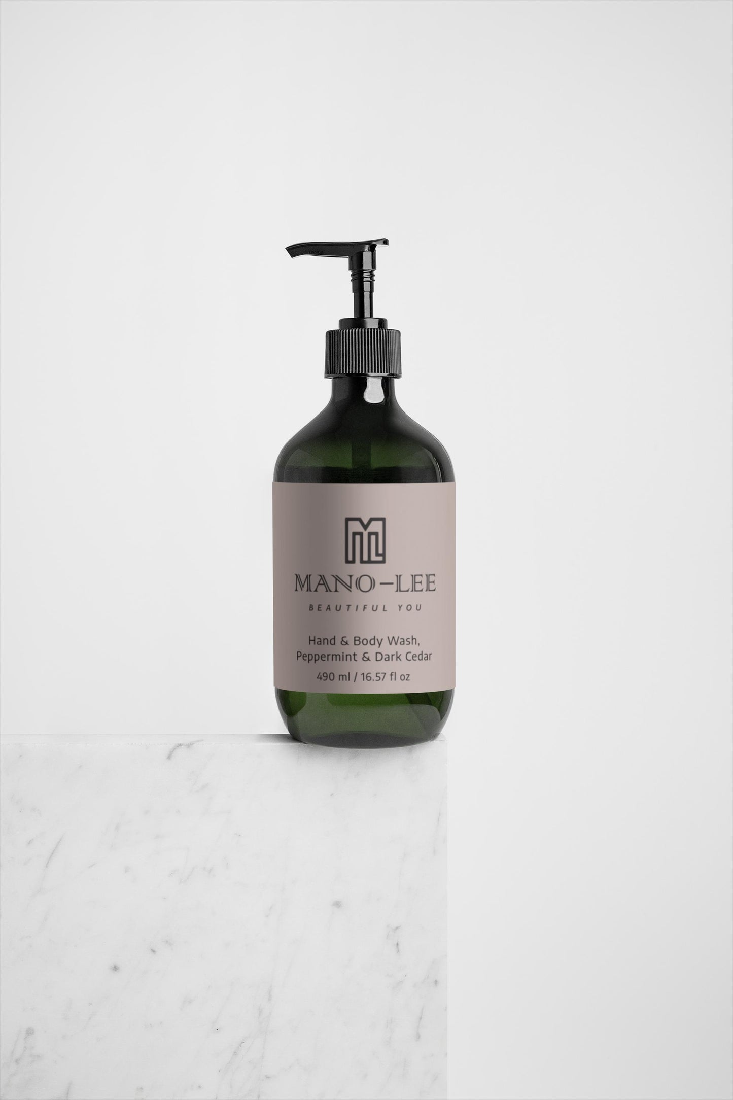 Mano-Lee Bath & Shower gel, Peppermint & Dark Cedar