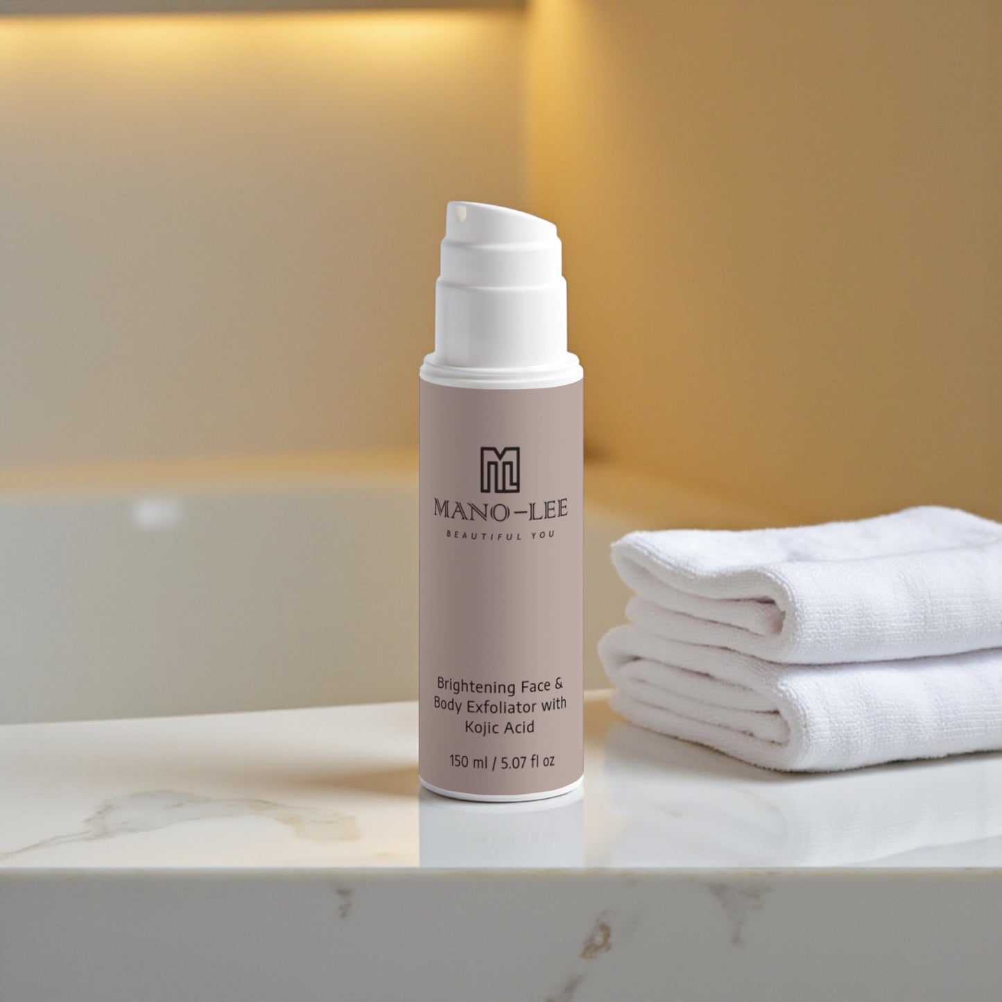 Mano-Lee Brightening Face & Body Exfoliator with Kojic Acid 150 ml