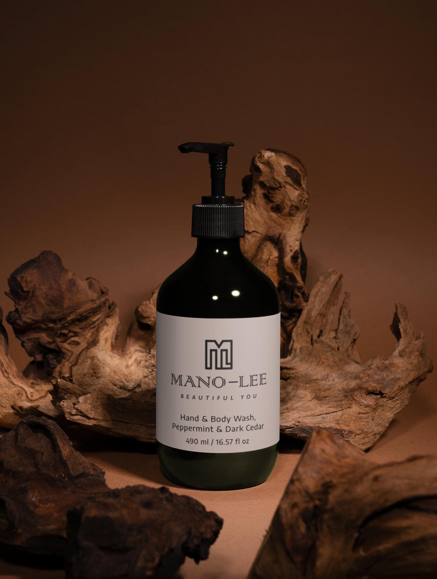Mano-Lee Bath & Shower gel, Peppermint & Dark Cedar